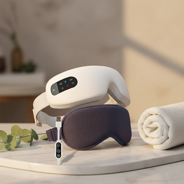 LuminaEye – Masseur d'Yeux Chauffant Intelligent