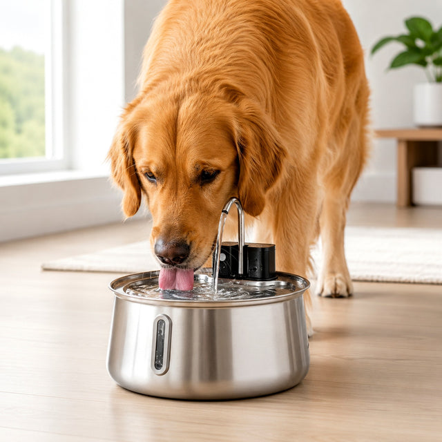 PureFlow™ — 3.2L Stainless Steel Pet Water Fountain