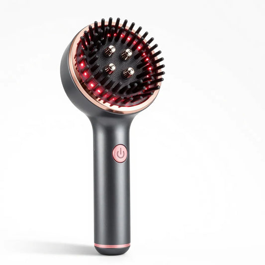 Masseur de cuir chevelu LED rouge - appareil complet