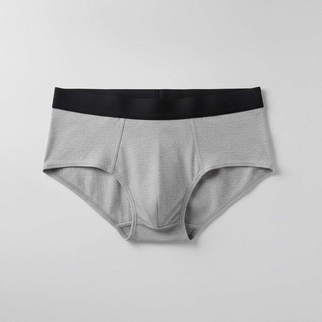Sérényl — slip absorbant homme gris, lavable et réutilisable