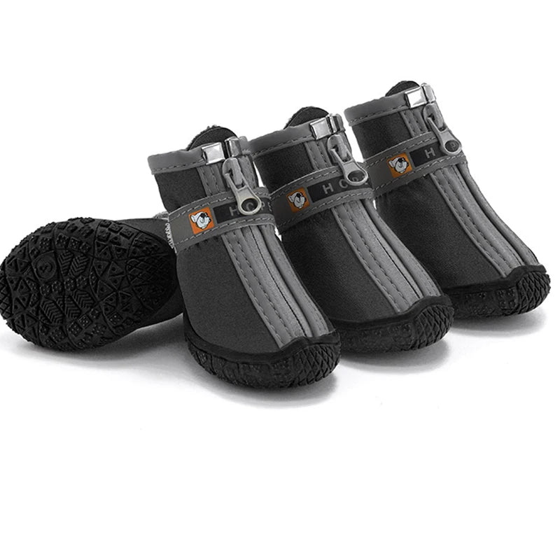 Bottines TrekPaws anthracite sangle réfléchissante