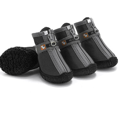Bottines TrekPaws anthracite sangle réfléchissante